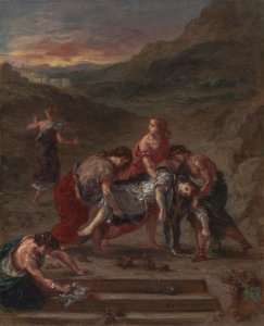 St. Stefanus Weggedragen door zijn Discipelen, 1862